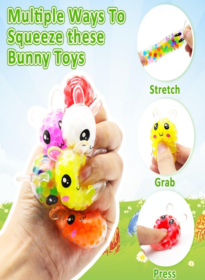 AMENON 36 Pack Prefilled Easter Eggs with Bunny Stress Balls Fidget Toys 12 Colors Stress Relief Squeeze Balls for Kids Boys Girls Easter Basket Essential Fillers Easter Egg Hunt Party Favors Classroom Prize - Image 3